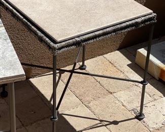 Tile top Iron Leg End Table #3	20x18x18in	HxWxD