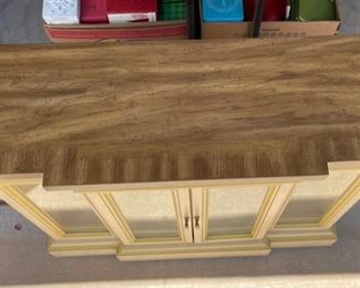 Vintage Glass Door Display Cabinet	31x36x12in	HxWxD