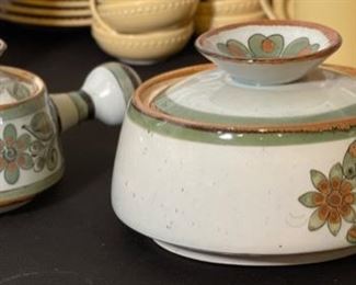 2pc Ken Edwards El Palomar 1 Handle Covered Casserole Dishes Tonala PAIR	10in & 8in Long	