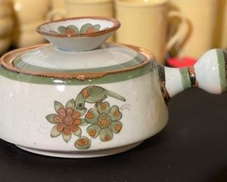 2pc Ken Edwards El Palomar 1 Handle Covered Casserole Dishes Tonala PAIR	10in & 8in Long	