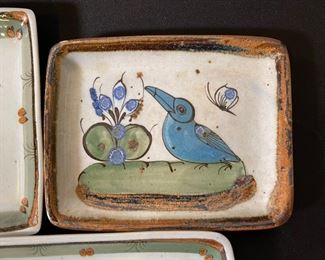 3pc Ken Edwards El Palomar Rectangular Plates Tonala	11 & 8 & 7	