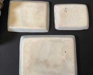 3pc Ken Edwards El Palomar Rectangular Plates Tonala	11 & 8 & 7	