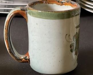 7pc Ken Edwards El Palomar Coffee Mug Cups  Tonala	4in h	