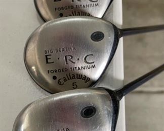 Callaway  Big Bertha ERC Titanium Woods 3, 5, & 7	