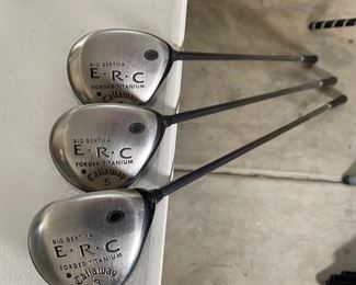 Callaway  Big Bertha ERC Titanium Woods 3, 5, & 7	