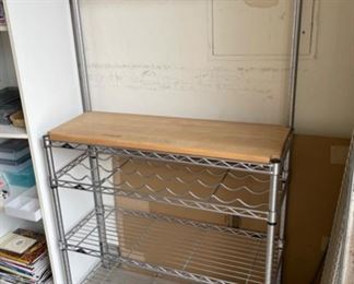 Stainless Steel Kitchen Butcher Rack w/ Cutting Board	63x36x14in	HxWxD