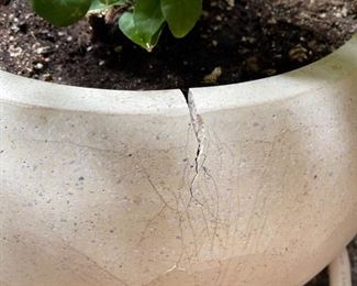 Contemporary Round Pot/Plant		