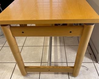 Cassini 80s Modern Natural Wood Desk	28x55x28in	HxWxD