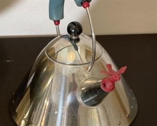 Iconic Michael Graves for Alessi Kettle	9in H x 9in diameter	