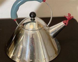 Iconic Michael Graves for Alessi Kettle	9in H x 9in diameter	