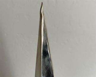 Large Polished  Pointed Pyramid Decor	30x8x8in