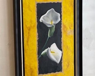 Original art callas flowers	38x21in	