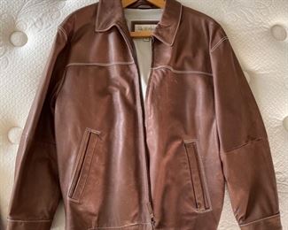Peter Millar Lamb Leather Jacket	Large	