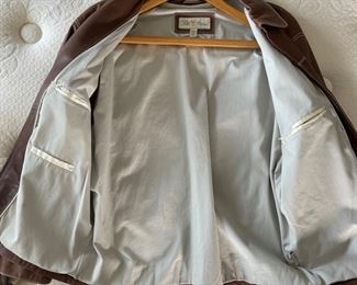 Peter Millar Lamb Leather Jacket	Large	