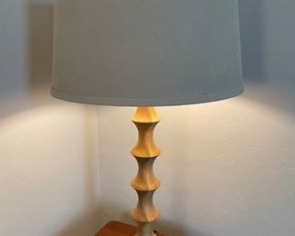 Frederick Cooper Wooden Hand Spun Lamp	28x15	