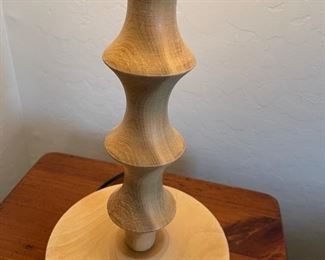 Frederick Cooper Wooden Hand Spun Lamp	28x15	