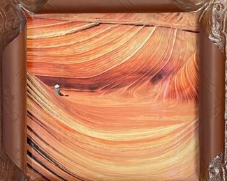Stacy Lankford Antelope Canyon Photograph in ornate metal frame	24.6in x 24.5in	
