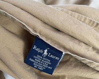 Ralph Lauren Sheet Set Brown Color	Queen Size	

