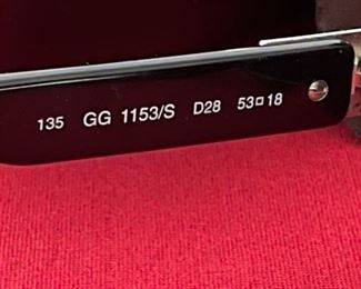 GUCCI 1990 Vintage Mens Black Designer Sunglasses Mod. GG 1153/S D28	N/A	
