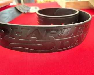 Rare 1996 Harley Davidson Bar & Shield Belt Buckle Traditional Logo Collection plus original Harley belt	Buckle 3.25in x 2.5in.     Belt size 36	
