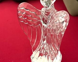 Waterford Lead Crystal Guardian Angel Sculpture Signed Figurine	6in Tall x 3.5in wide	
