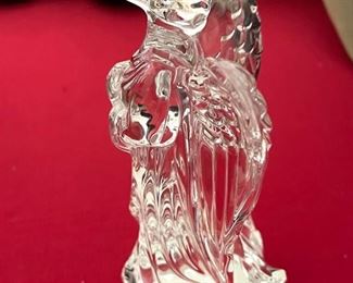 Waterford Lead Crystal Guardian Angel Sculpture Signed Figurine	6in Tall x 3.5in wide	

