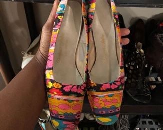 Vintage colorful shoes