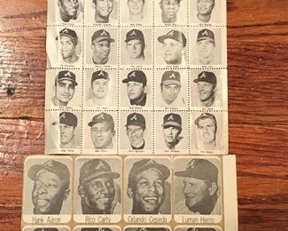 Collectible Cintage sports stamps and stickers 