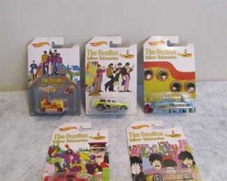 Hot Wheels The Beatles Yellow Submarine Collectibles #1-5 