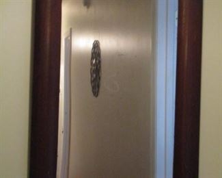 Antique Wood Frame Wall Mirror 23 1/2" x 16"