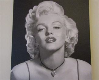 Marilyn Monroe on Canvas 19" x 14 3/4"
