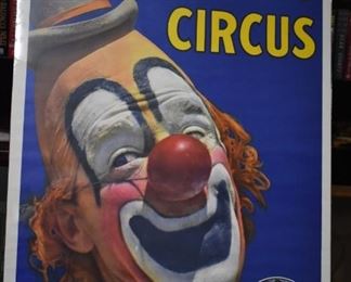 Rare! Barnum and Bailey, Ringling Bros, and More Circus Posters in Beautiful Condition ! Including 2 Rare! Barnum and Bailey, Ringling Bros, and More Circus Posters in Beautiful Condition ! Including 2 Vertical and 1 Horizontal of Lou Jacobs! ( Among other honors, He is the only person who was still alive when his image went on an United States Postage Stamp) One of the Most Famous of All Clowns