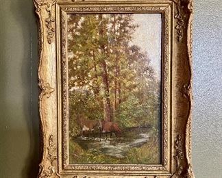 Florence White oil on board 