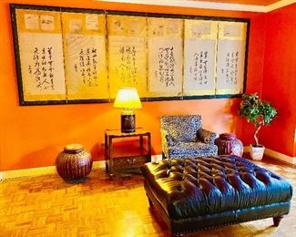 6 panel Asian screen