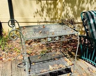 Wrought iron cart