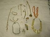 Vintage gold, silver costume jewelery
107 pieces of sterling silver Rose point Wallace Flatware