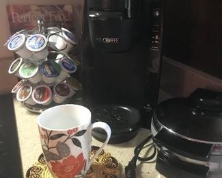 Mr. Coffee Keurig maker with stand