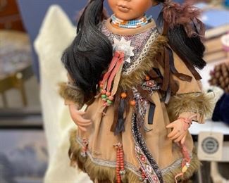 Vintage Native American doll in dress