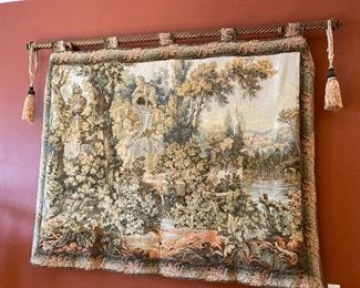 Tapestry with tabs 80” x 80” (rod and tassels not included) $245  - - NEW PRICE $175