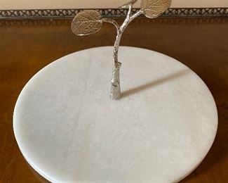 Michael Aram Marble Olive Branch Serving Platter 11” D  $45