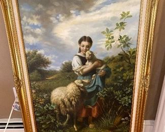 The Shepherdess Reproduction approx. 42" x 30" $325 