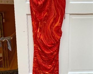 Michael Korrs One Shoulder Silky Dress Size 8 $75