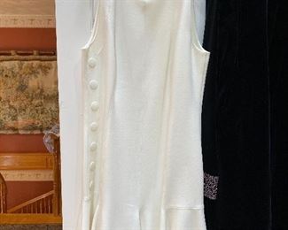 Cream long Akris Punto Dress Size 10 $85