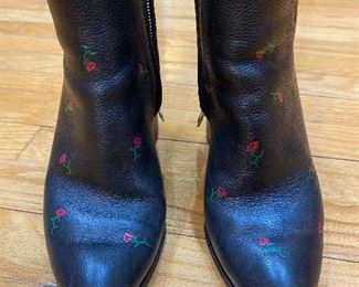Alexander Wang Booties with flowers & funky heels Size 38 $125
