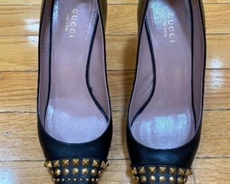 Gucci Studded Cap Toe Pumps Size 37 $185