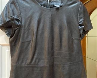DKNY Leather Shirt Size 10 $38
