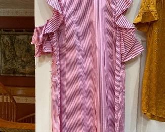 J McLaughlin Juliette stiffer cotton dress with cold shoulders Size M $25