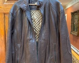 Men's Large Leather Andrew Marc bomber jacket $70