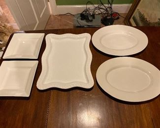 Platters: Oval $12 each; Large $18 (SOLD); Square $12 each ( 1 square sold)