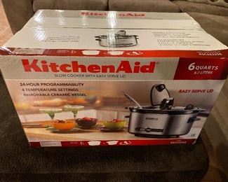 Brand new sealed box KitchenAid Crock Pot, 6 qt $58